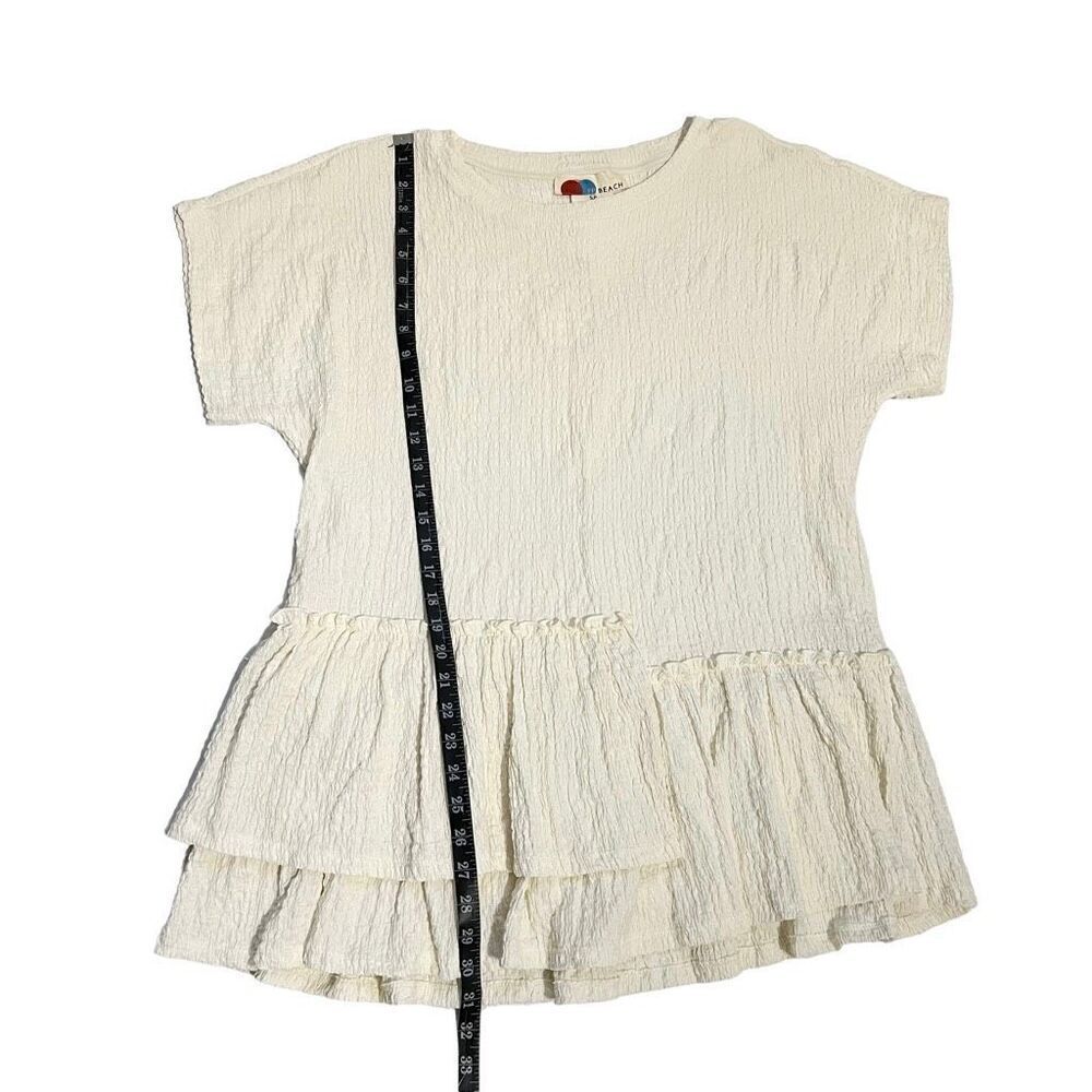 Free People NWT Small Women's White Marni Tiered Tunic Blouse Top - Picture 6 of 11